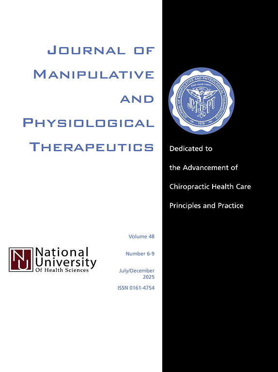 Journal of Manipulative and Physiological Therapeutics (JMPT)