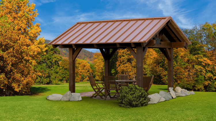 Custom pavilion by Precision Sheds & Carports