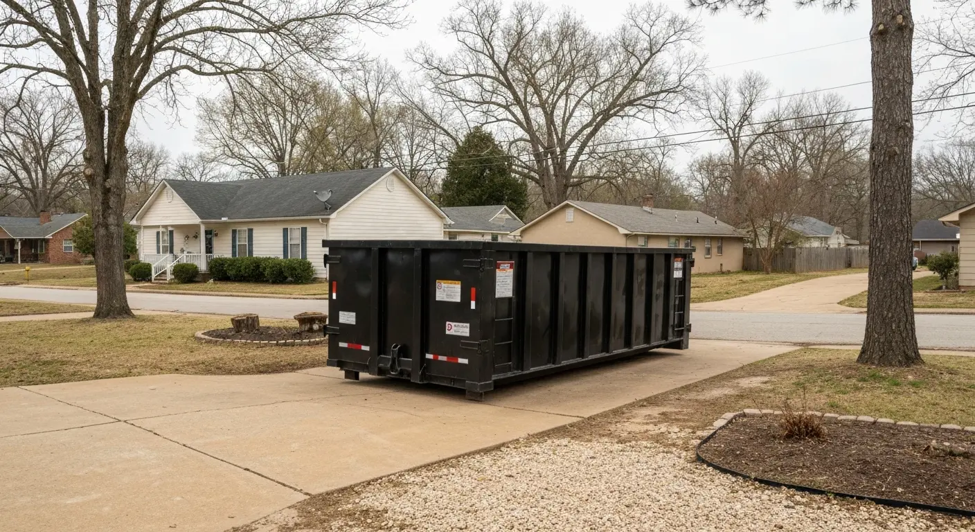 Roll-off dumpster placement
