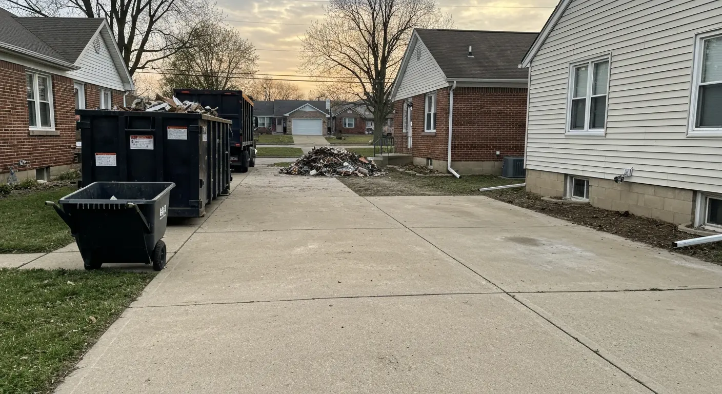 Debris cleanup and hauling