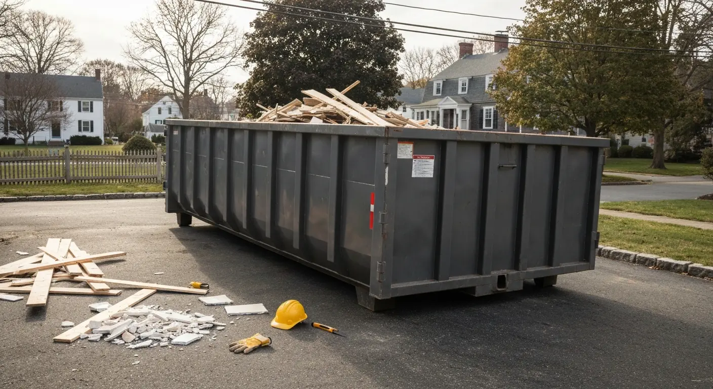 Dumpster rental for home renovation