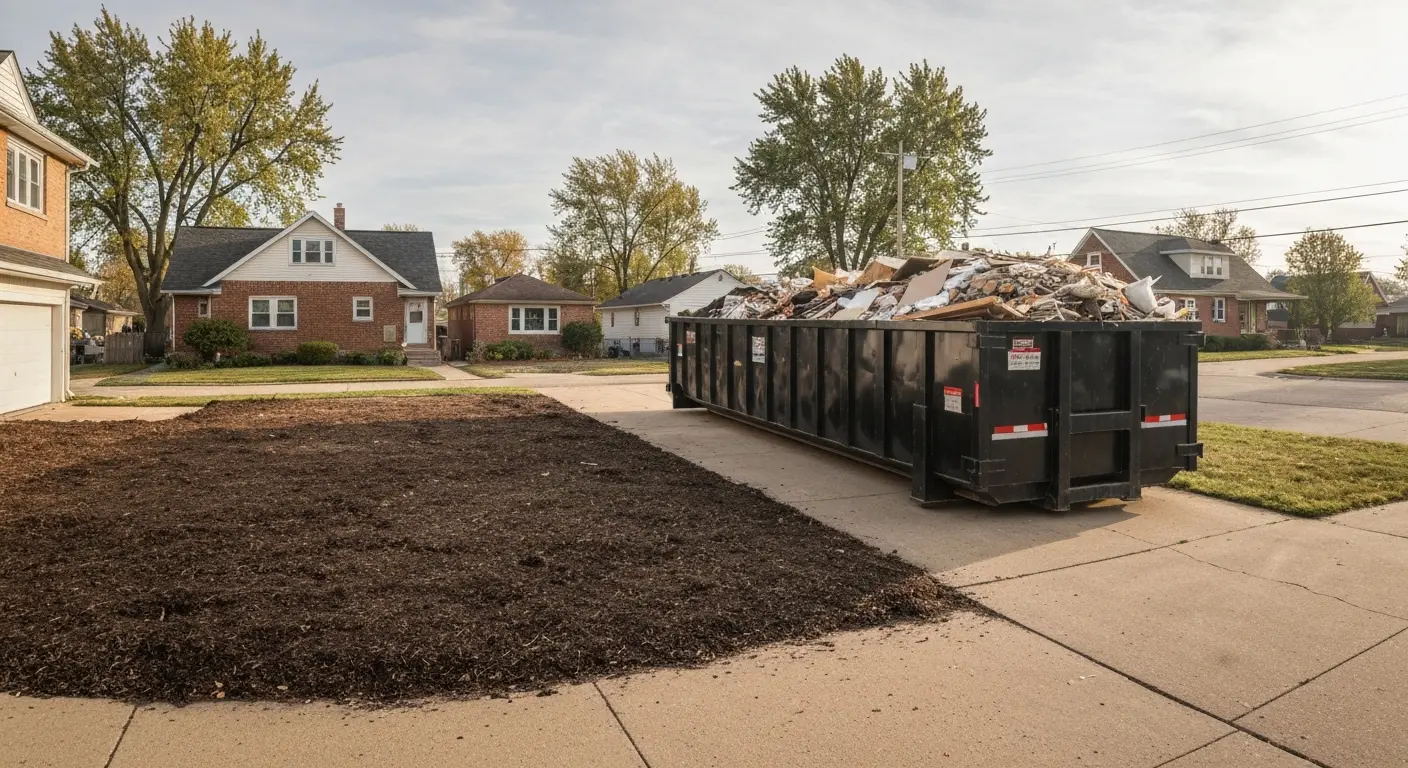 Roll-off dumpster service