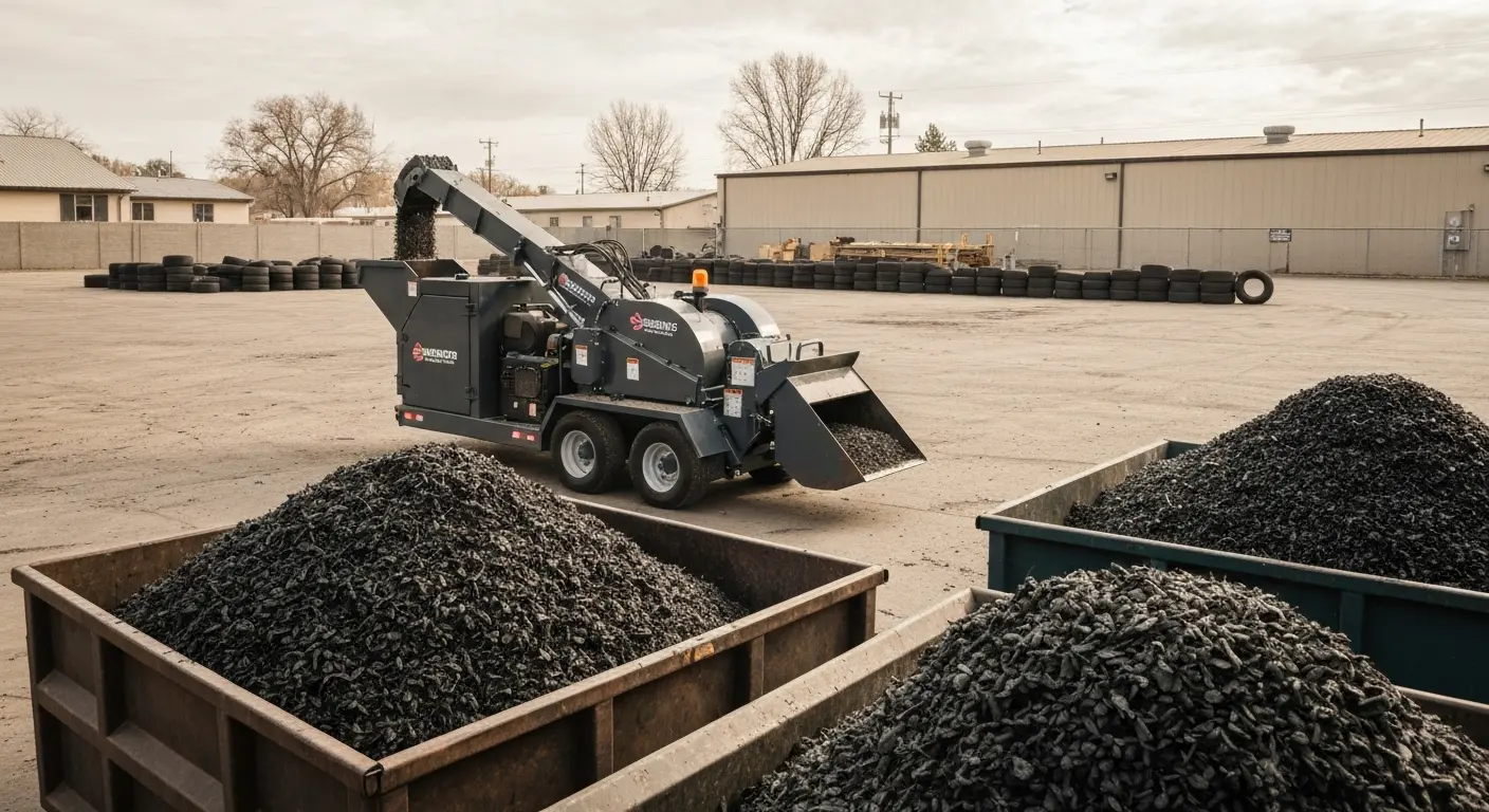 Tire shredding and removal service