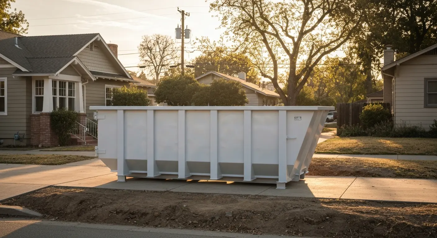 Roll-off dumpster delivery