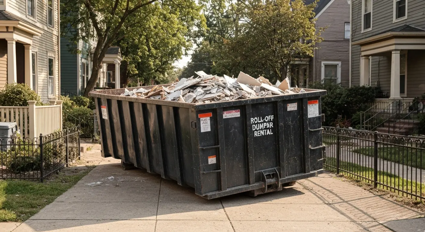 Roll-off dumpster rental