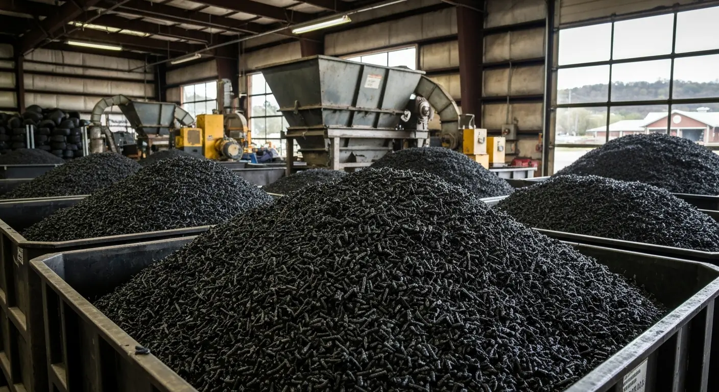 Tire shredding and recycling service in Branson