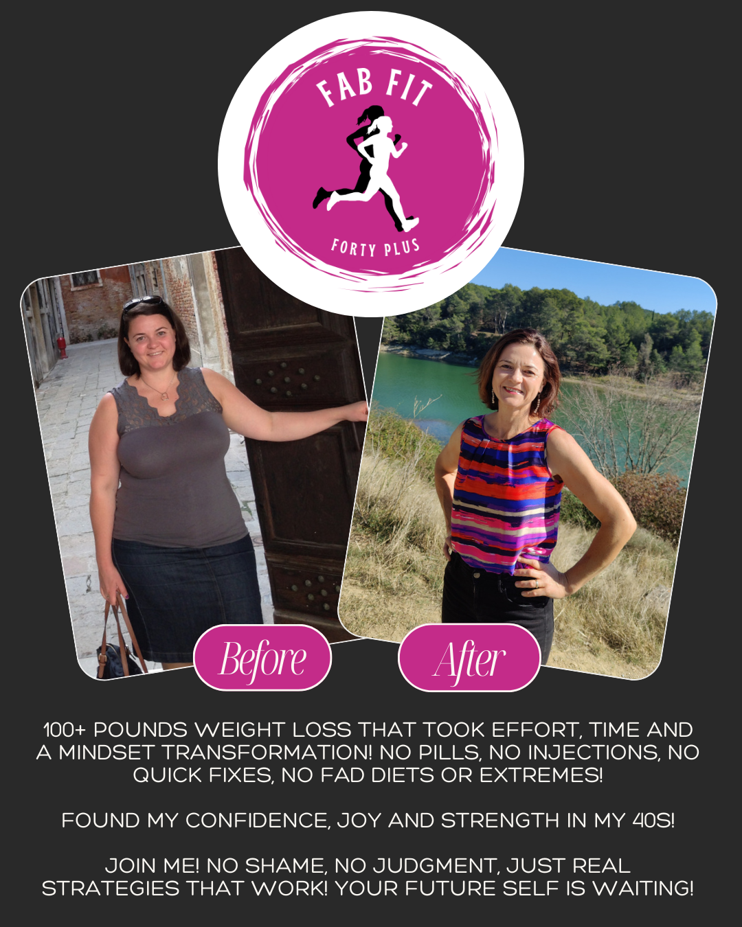 Vera Brown before and after 100 pound weight loss transformation