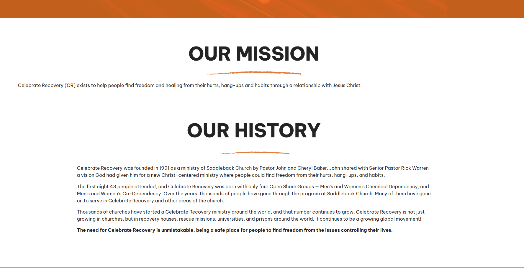 About Celebrate Recovery