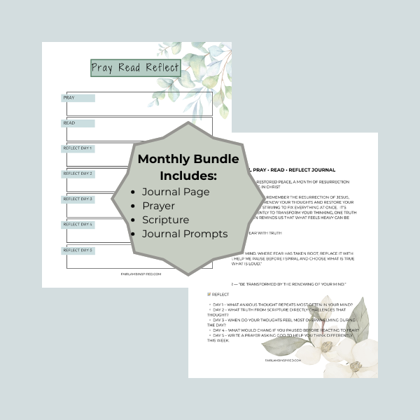 Pray Read Reflect Journal Bundle