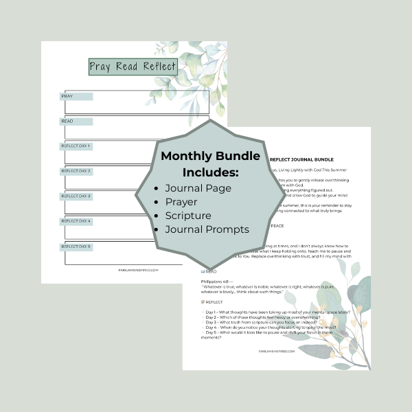 Pray Read Reflect Journal Bundle
