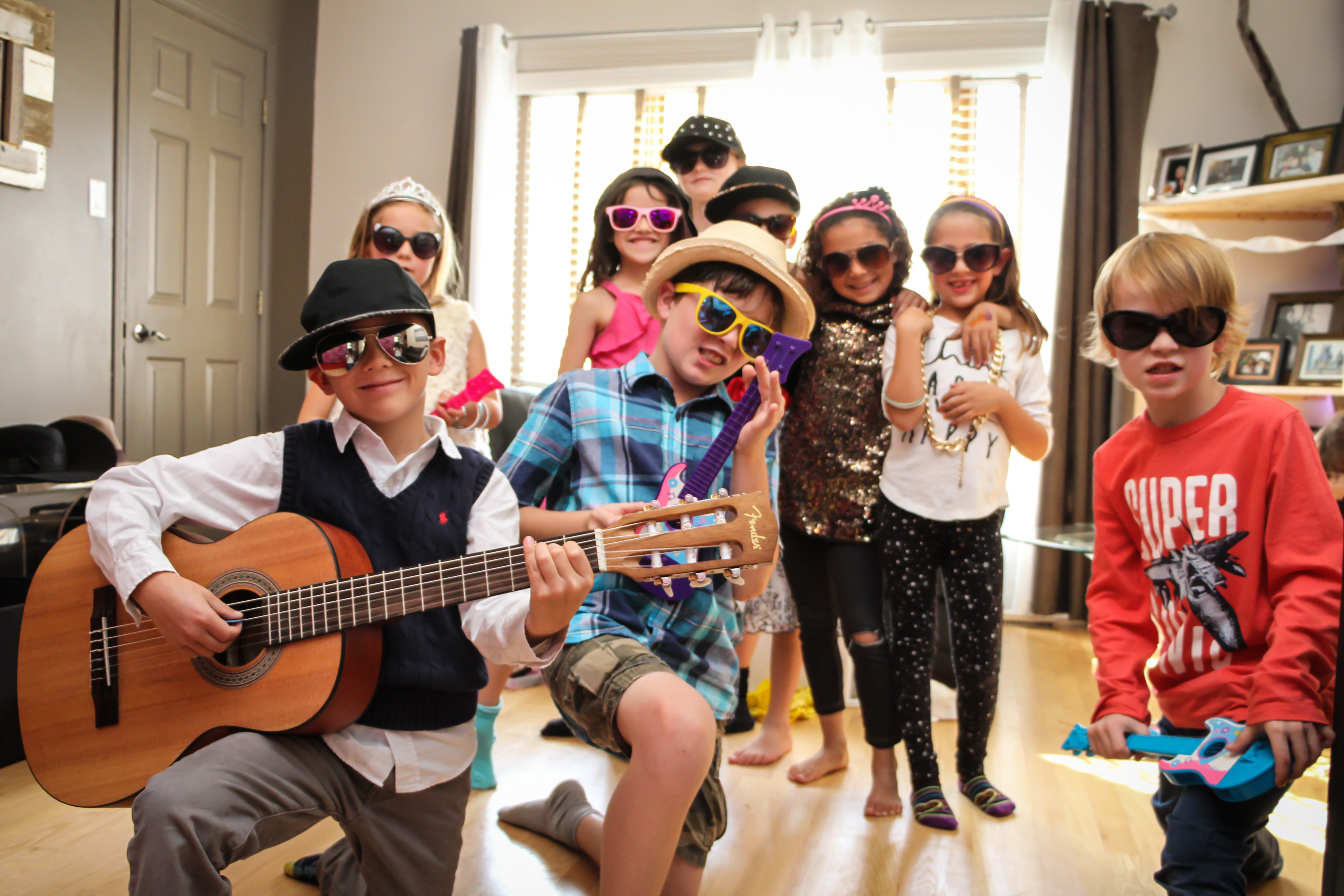 Kids enjoying a My Studio Party birthday party in Toronto