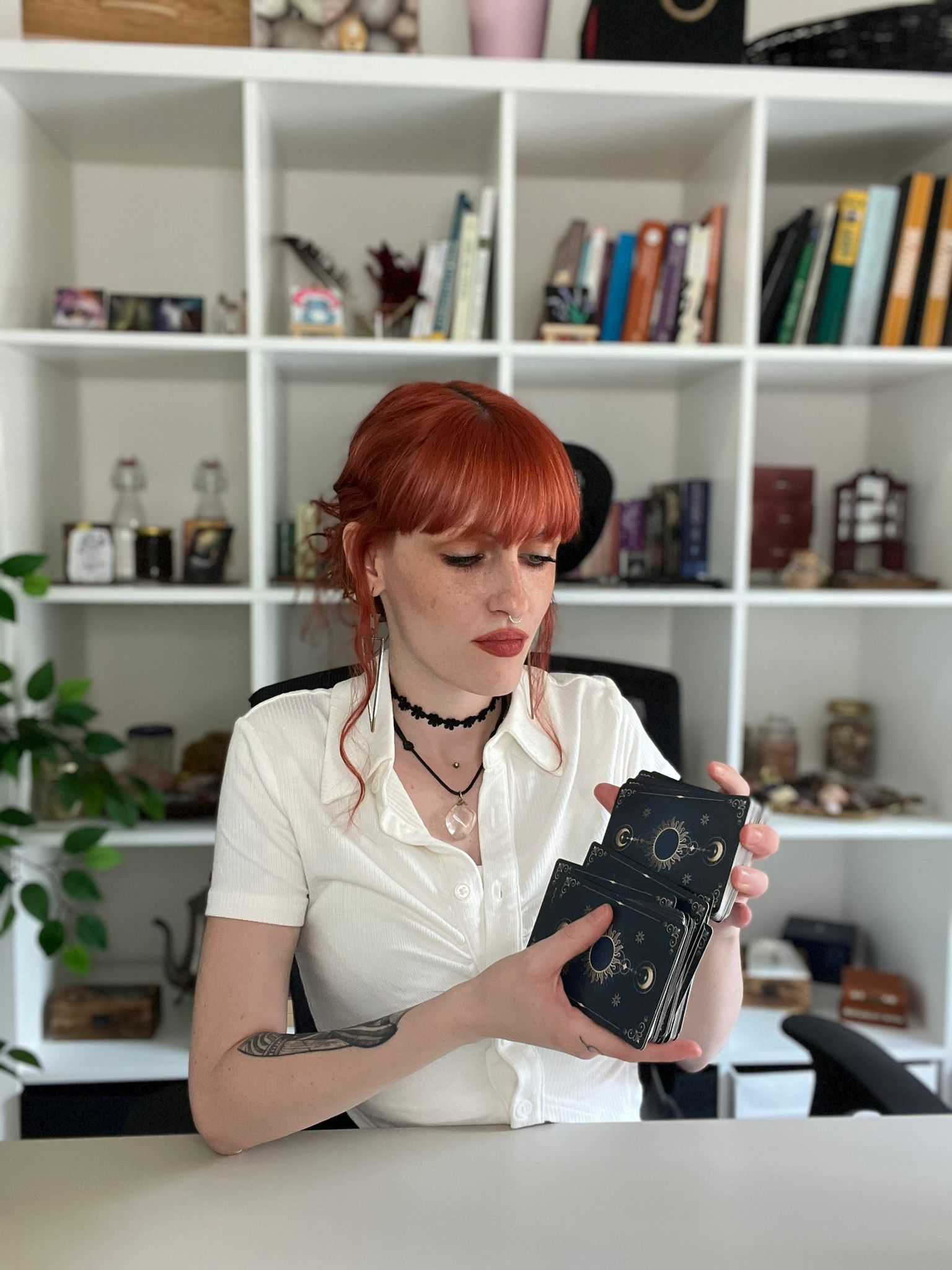 Georgiana con i tarocchi