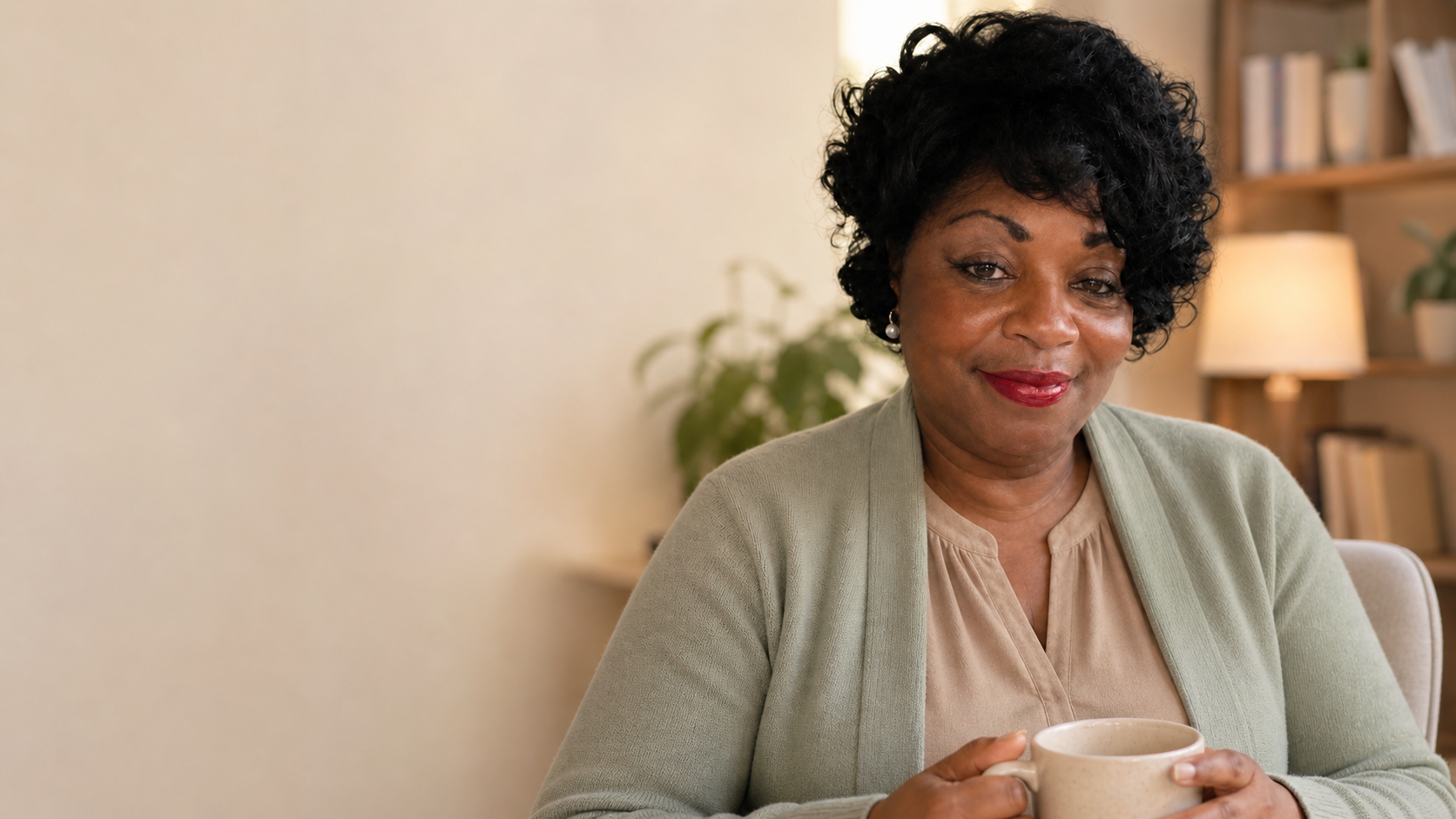 Fay White, M.Ed. in her office