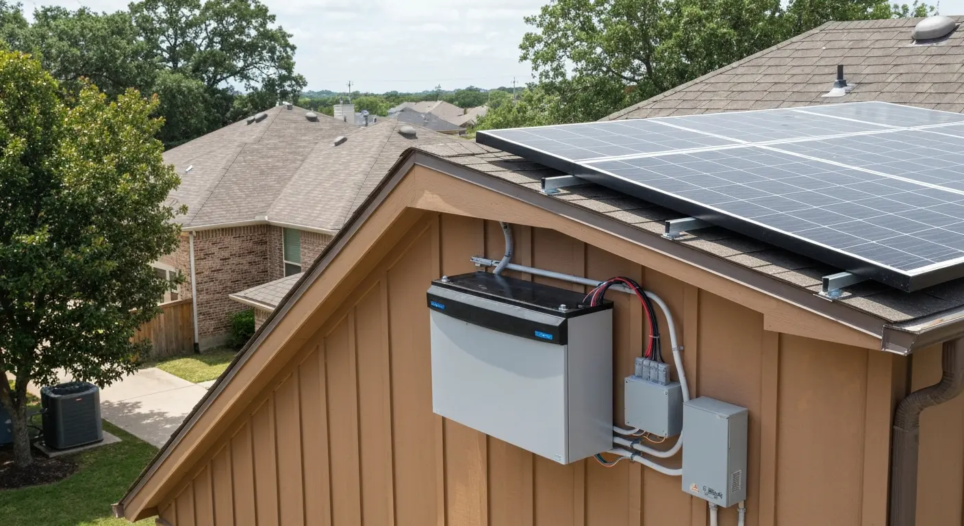 Solar battery system installation