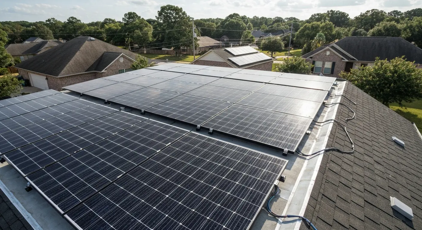 Residential solar installation