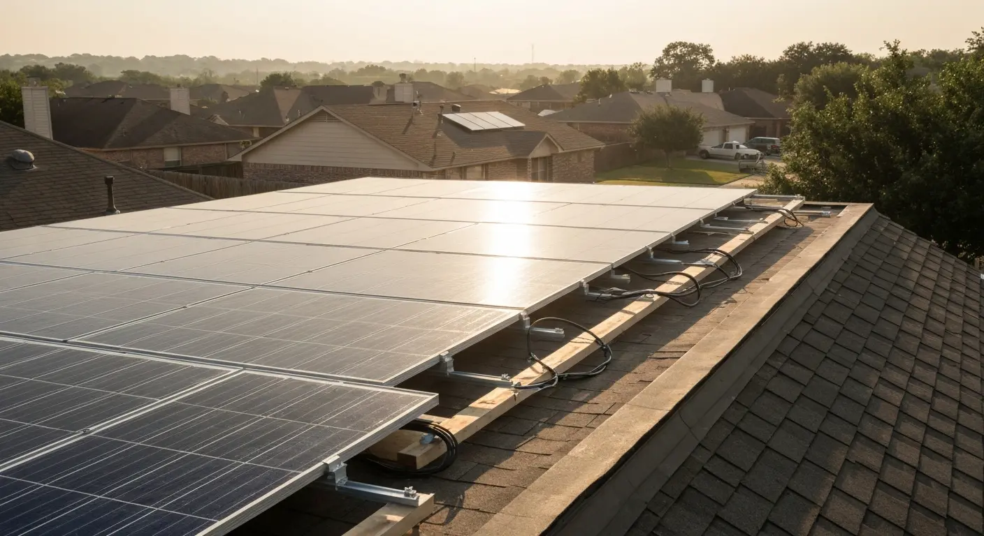 Residential solar installation