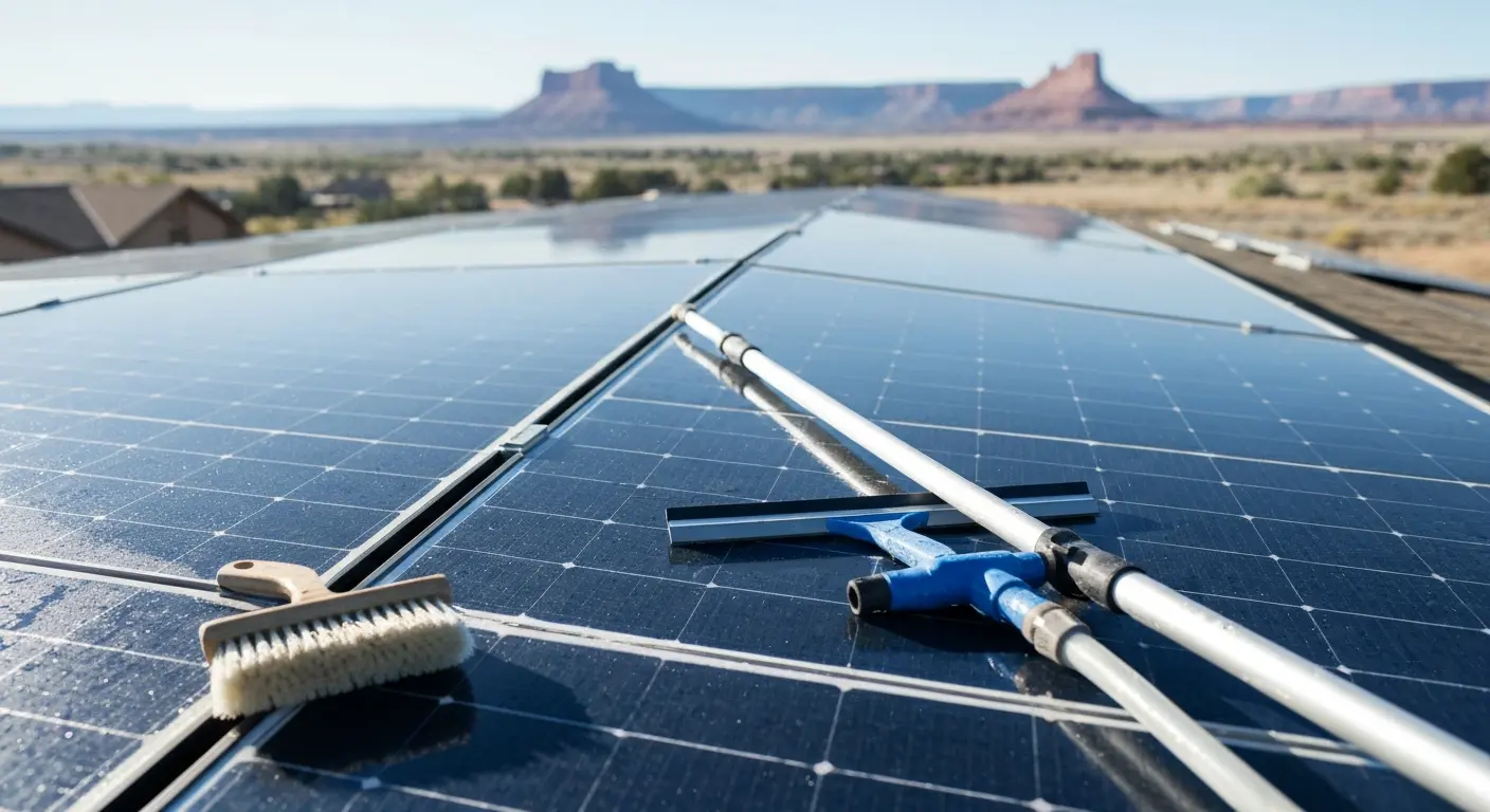 Solar panel cleaning and maintenance service in Montrose