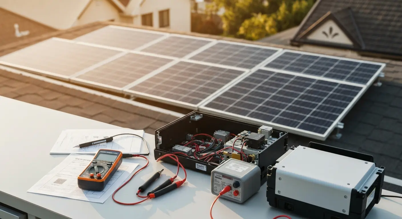 Solar panel maintenance and repair