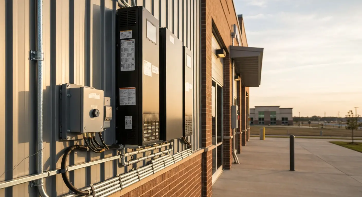Commercial energy storage installation