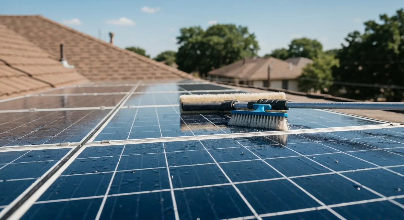 Solar panel maintenance and cleaning