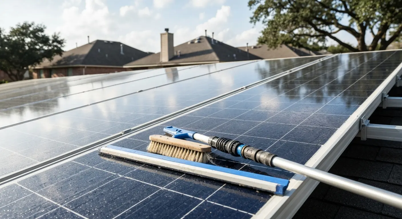 Solar panel maintenance and cleaning