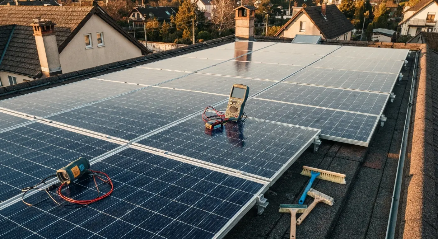 Solar system maintenance and monitoring