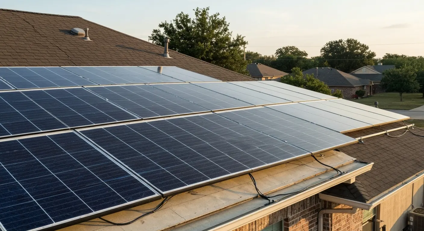 Solar panel installation