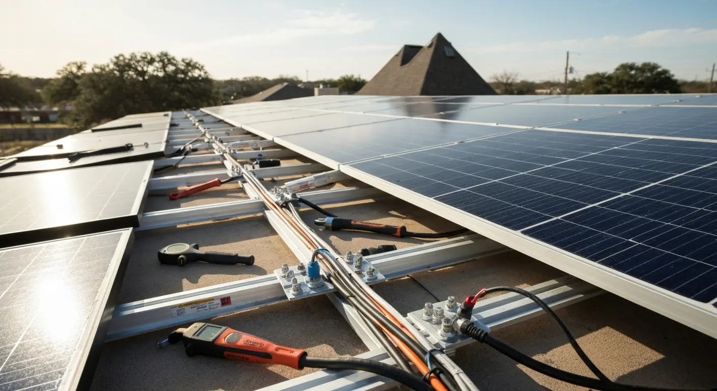 Solar system upgrade installation