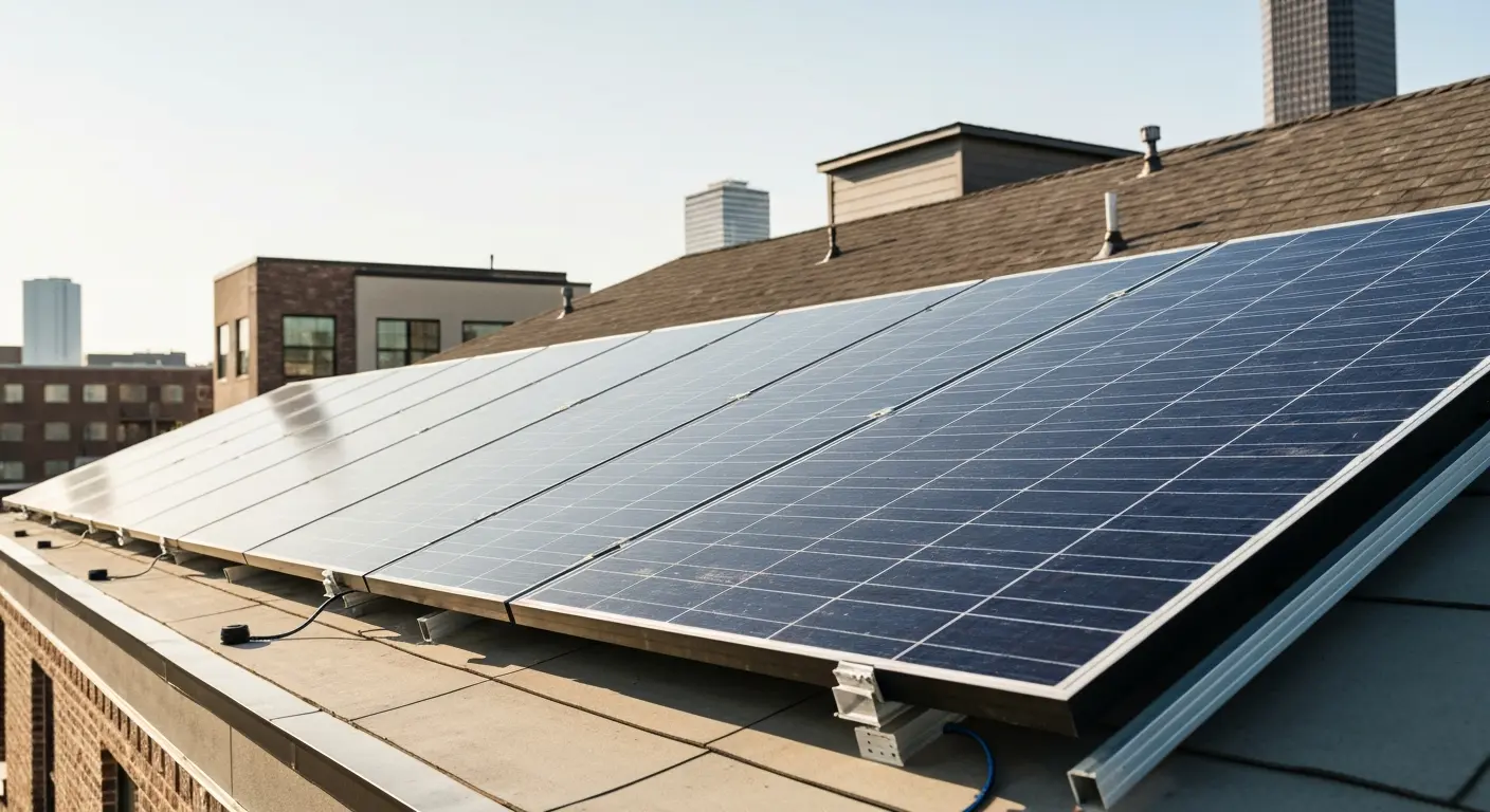 Residential solar installation in Midtown