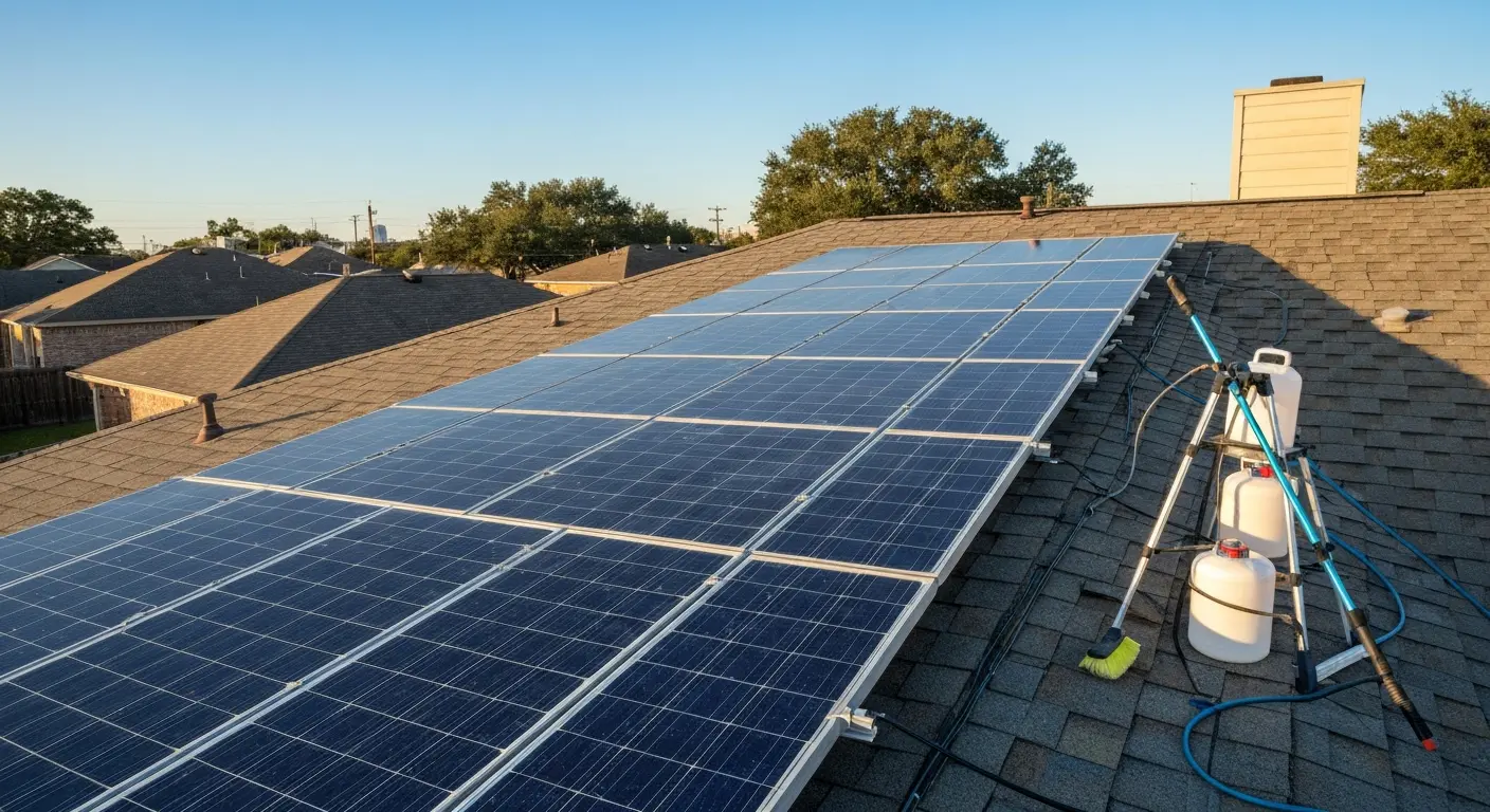 Solar panel maintenance