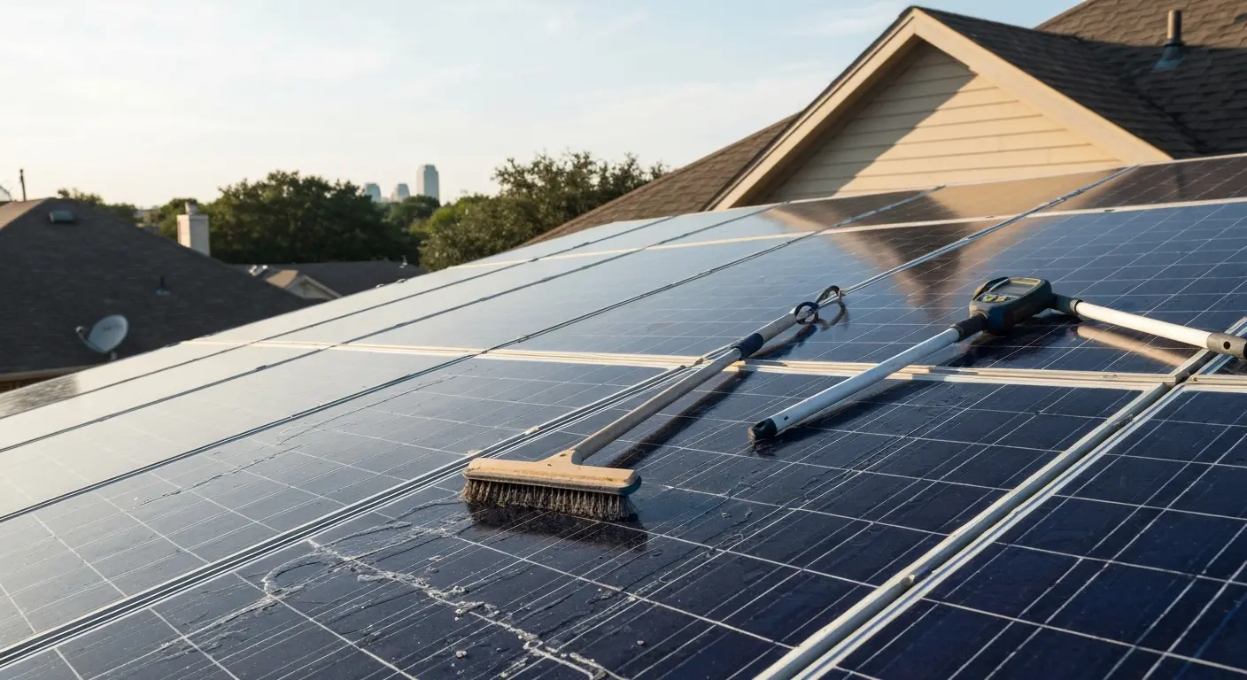 Solar panel maintenance