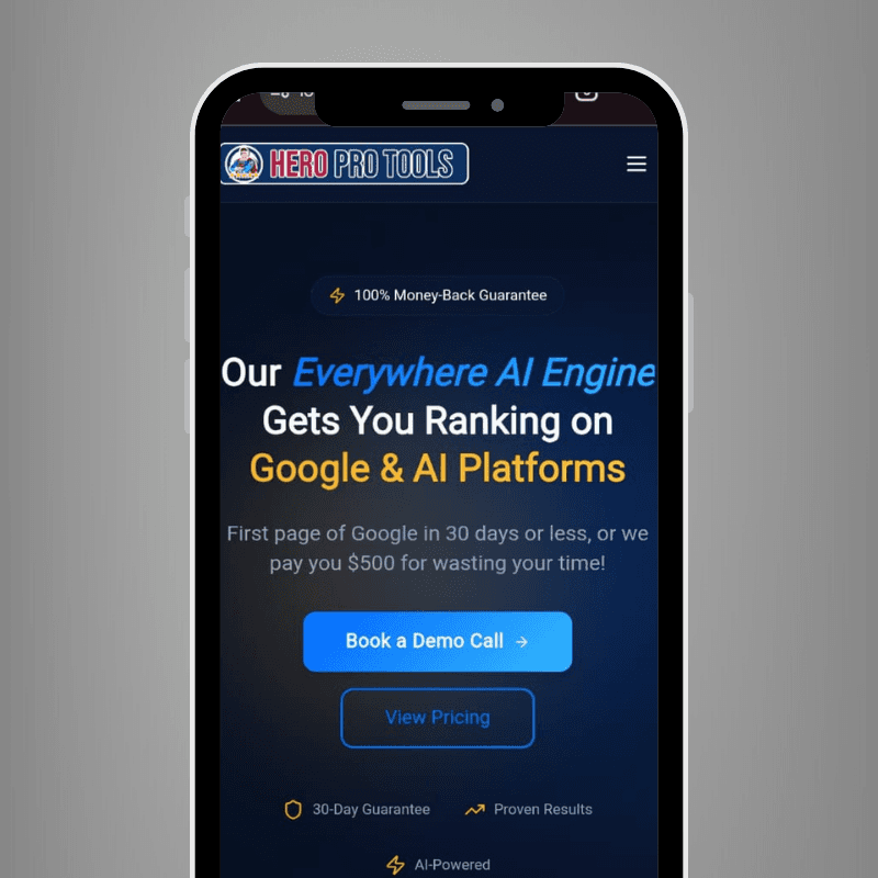 Mobile Pro Website Preview