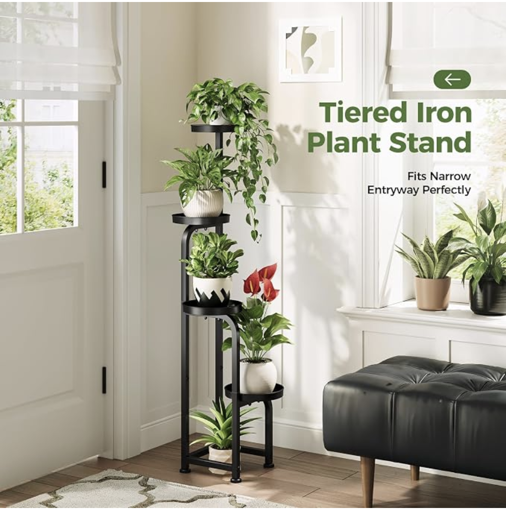 Corner window plant shelf