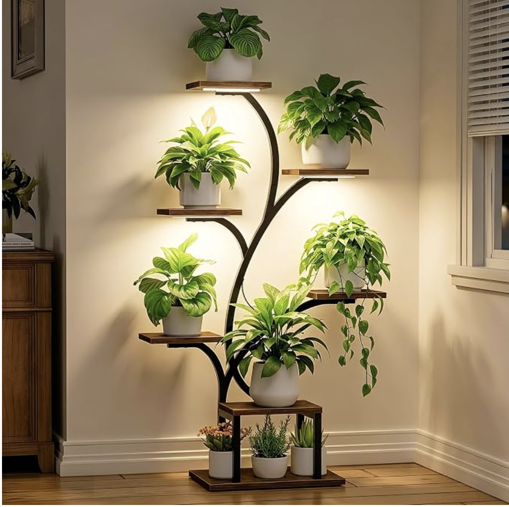 7 Tier Lighted Plant Shelf