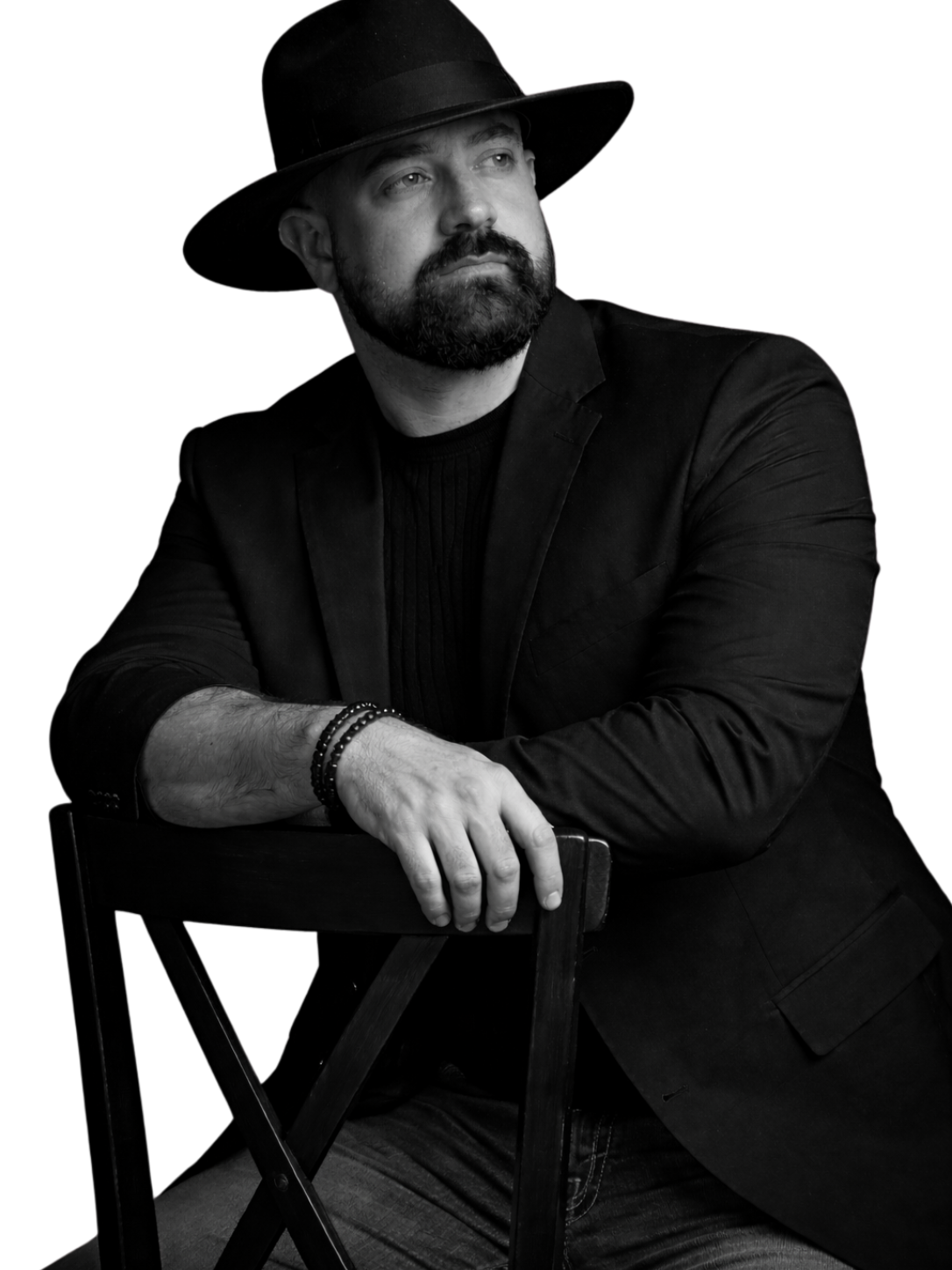David Adam Kurz, host of Forged Into Man podcast, cinematic portrait