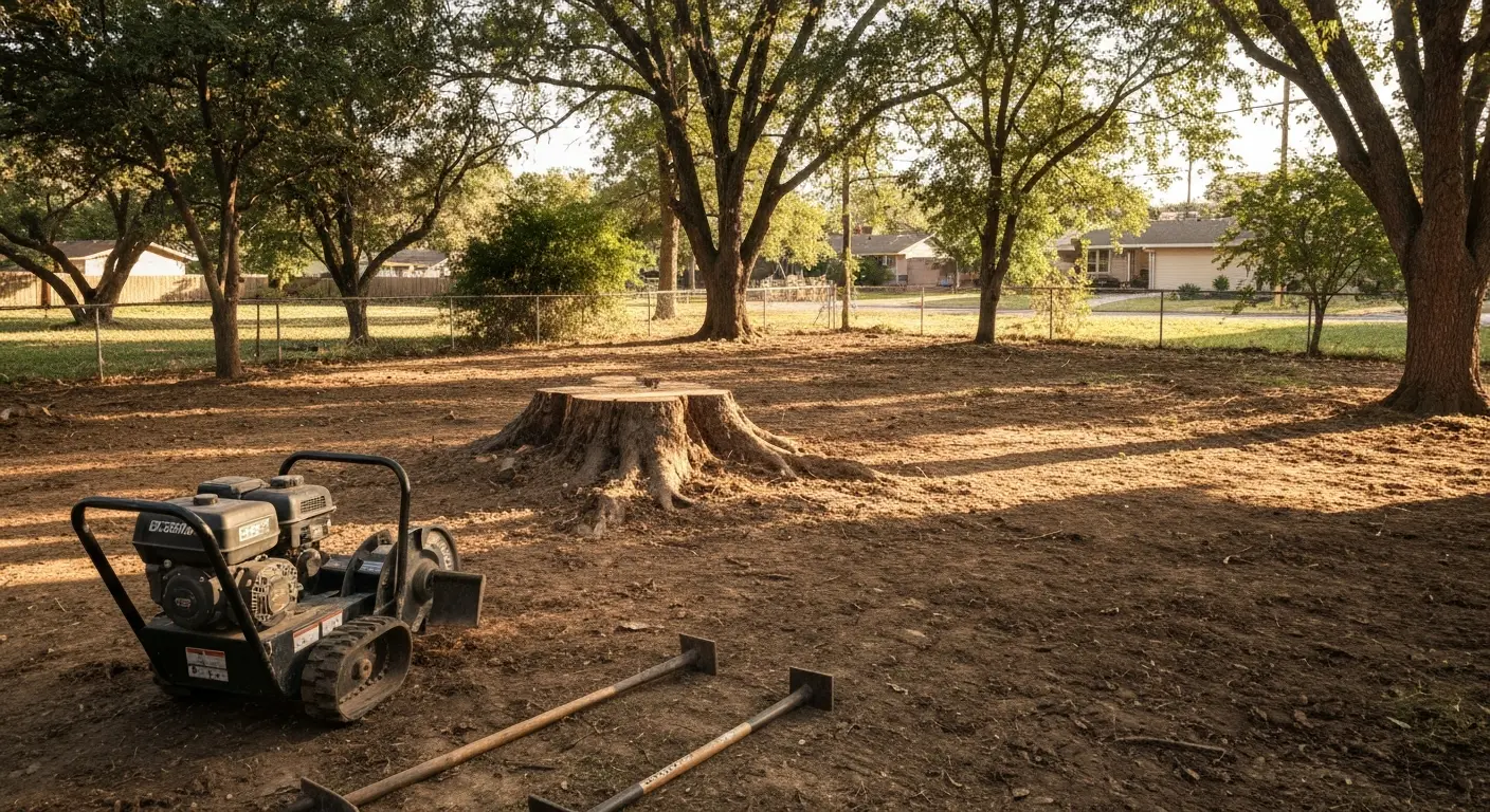 Tree stump removal service