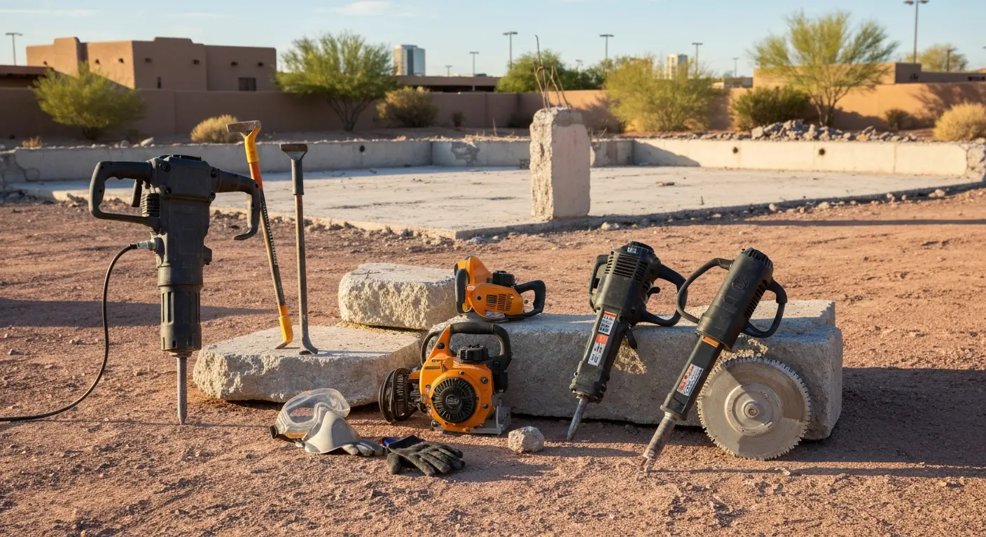 Equipment rental for concrete demolition projects