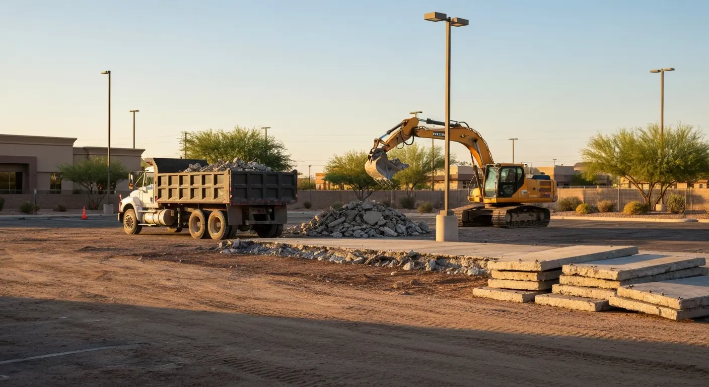Concrete and asphalt hauling