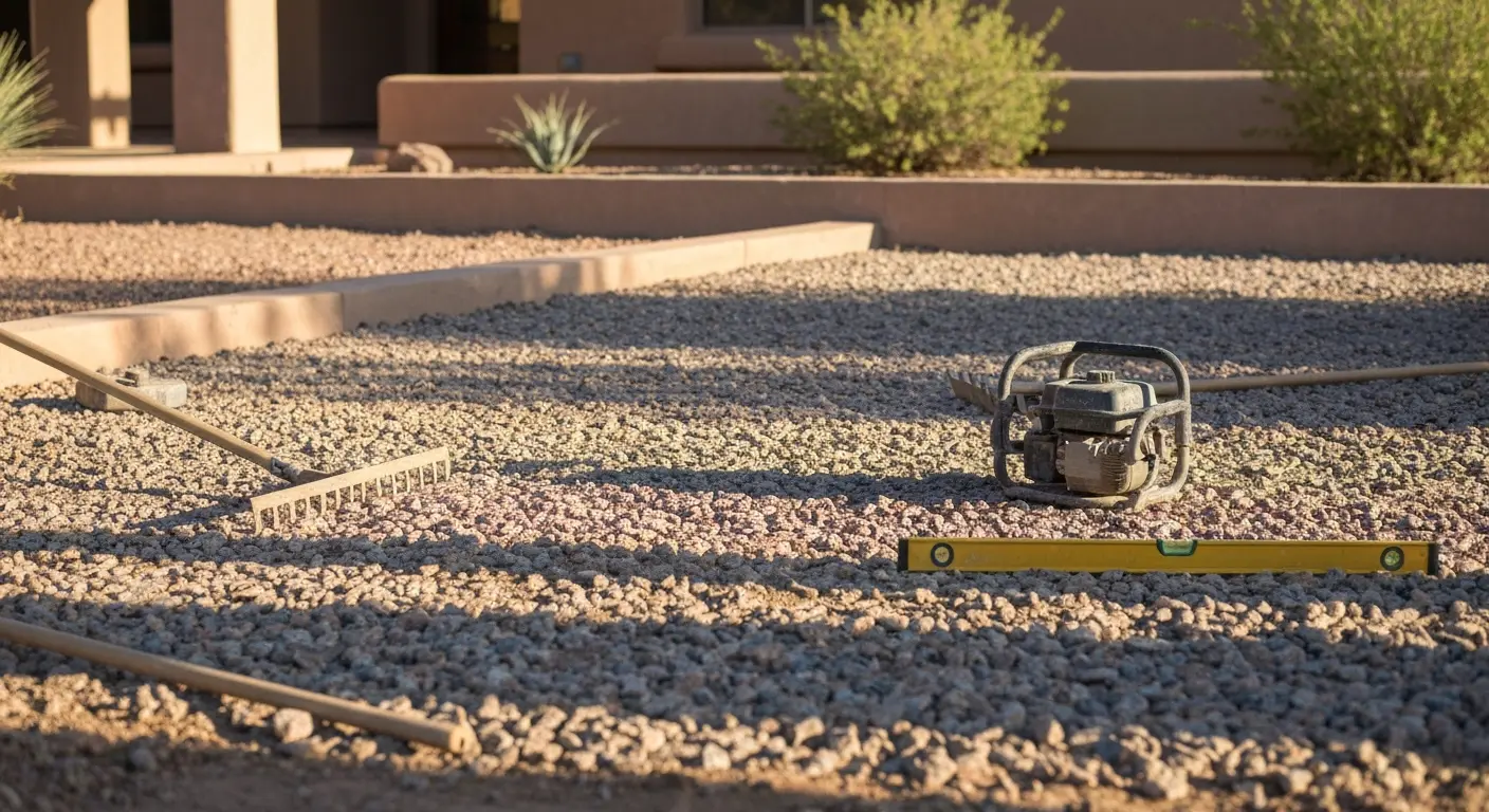 Drainage rock installation