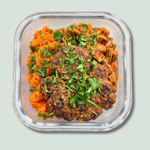 Indian-spiced beef burgers