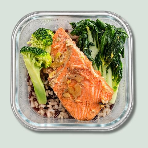 Miso-braised salmon