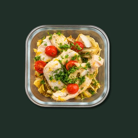 Lemon, garlic & sun-dried tomato chicken