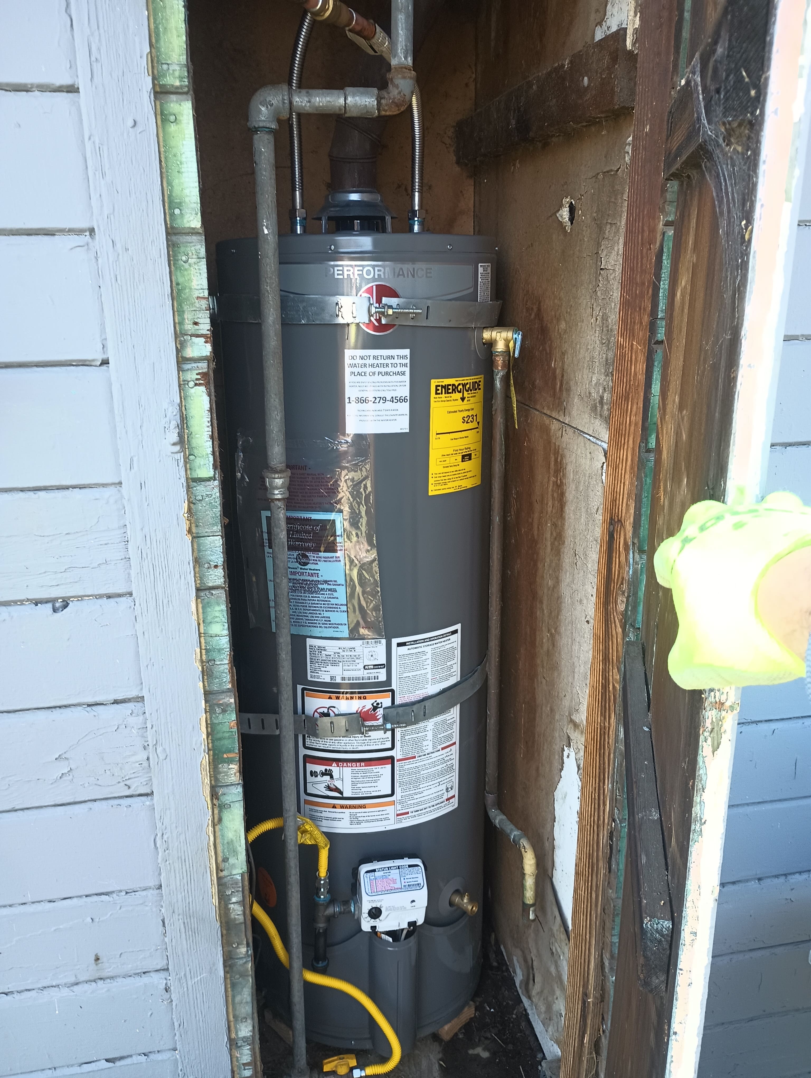 Water Heater Tight Space