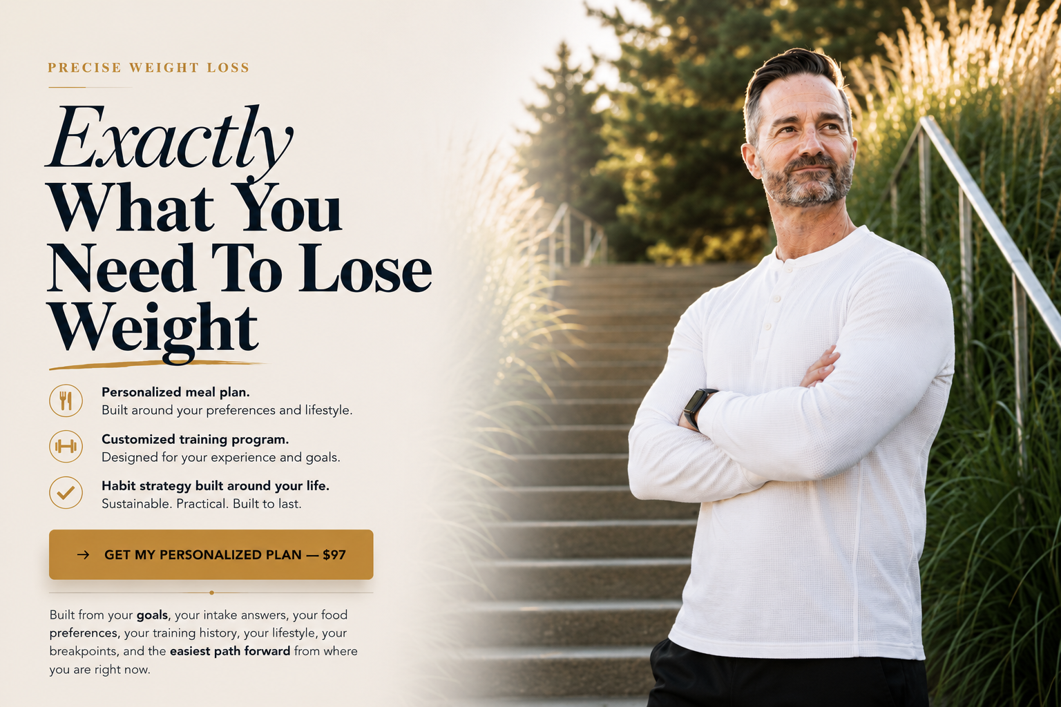Customized 4-Week Fat Loss Plan with nutrition, training, and habit strategy built around your life