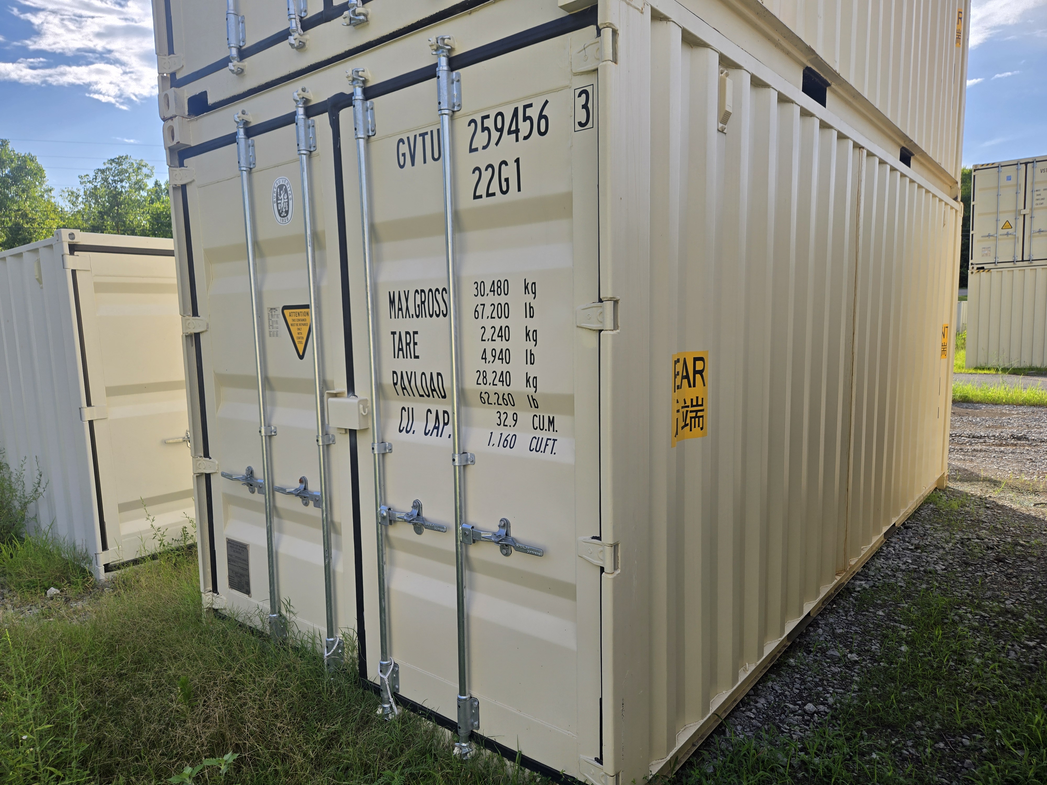 20FT DOUBLE DOOR TN KY NASH GVTU2594563