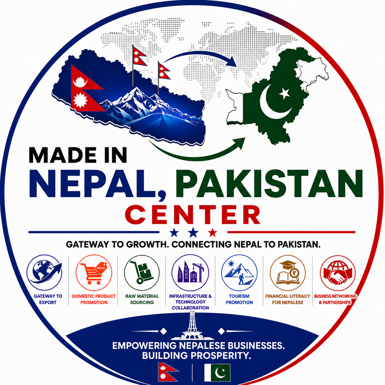 Made in Nepal, Pakistan Center Logo