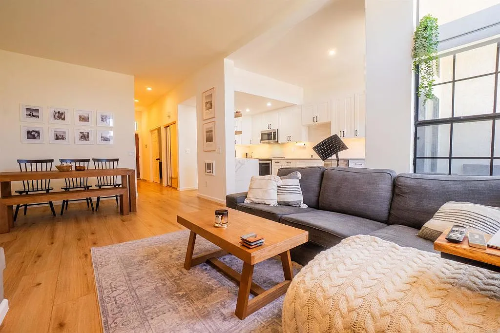 Interior view of the remodeled end-unit condo at 270 Dahlia Avenue Unit 5 in Imperial Beach