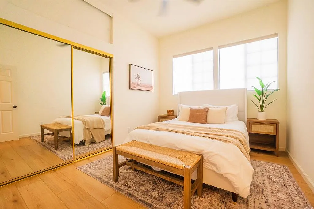 Bright and open room inside the end-unit condo at 270 Dahlia Avenue Unit 5