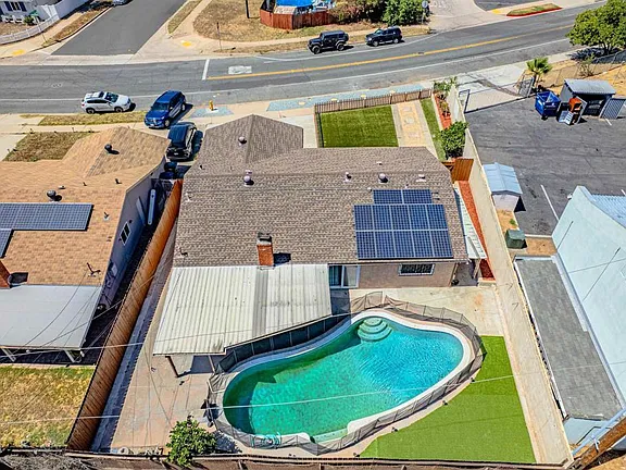 Pool area at 773 Sandalwood Drive in El Cajon