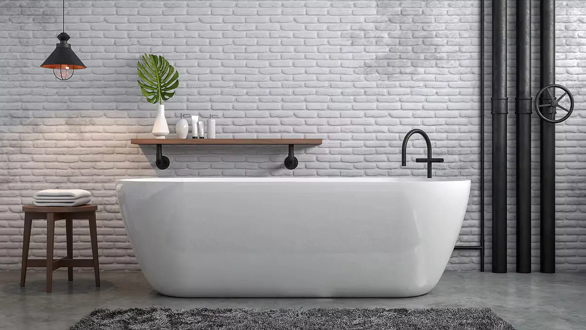 A clean, well-styled kitchen and bath ready for sale